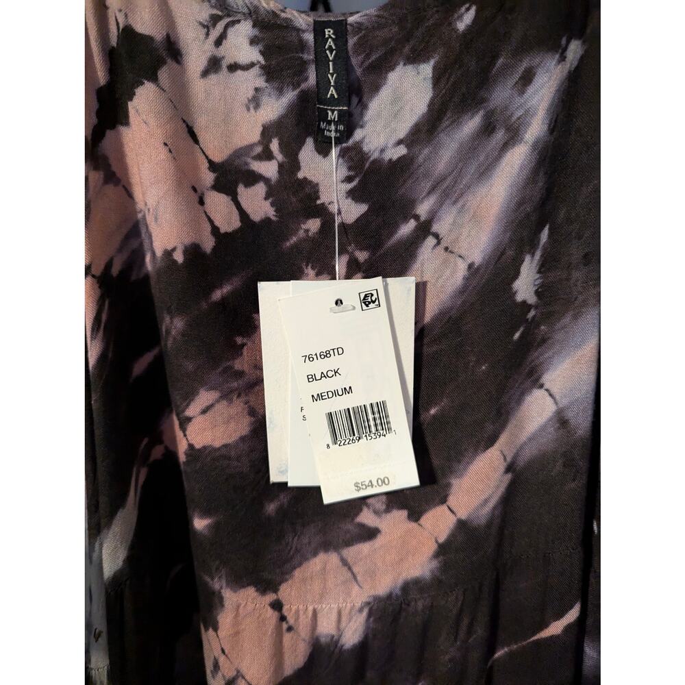 Pink Tie-Dye Maxi Swim Cover-Up Dress Raviya Size Medium - Picture 4 of 7
